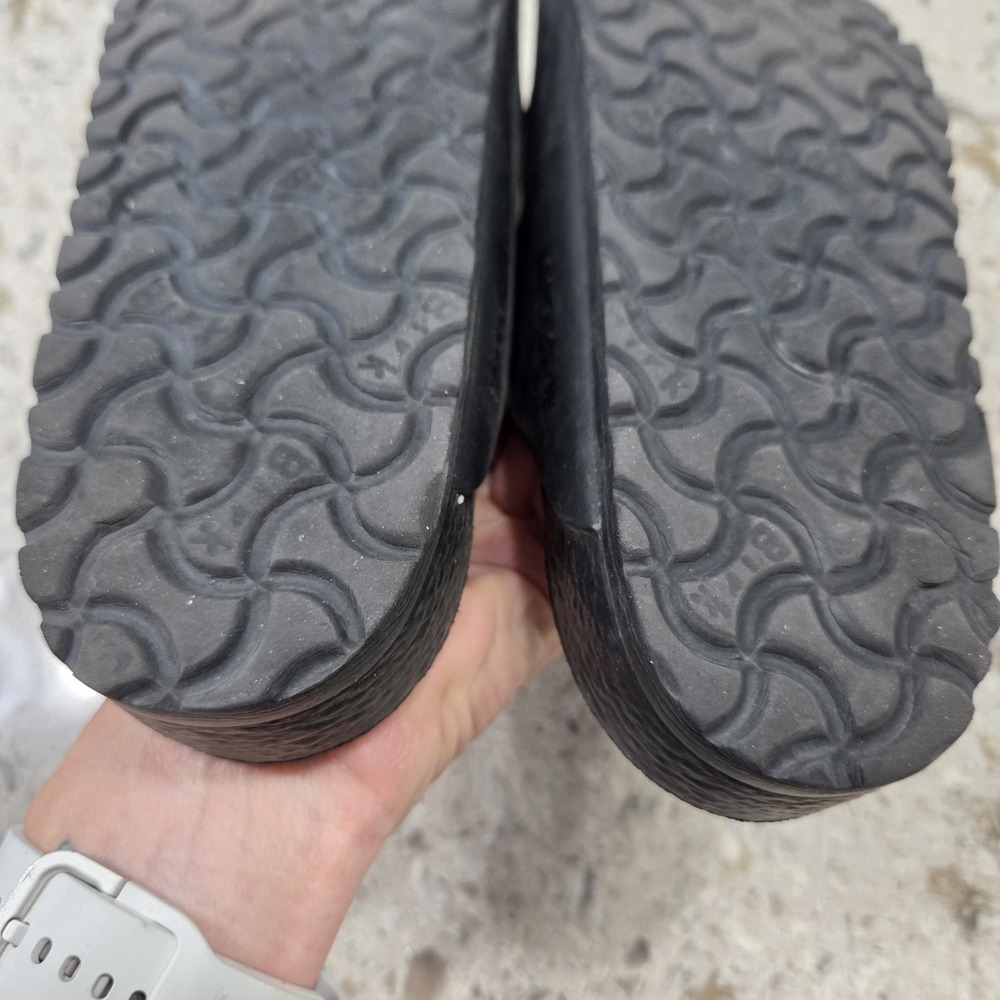 Woman's Birkenstock Arizona Black EVA Slip-on Sandals with Buckle Size 38 - Picture 4 of 12